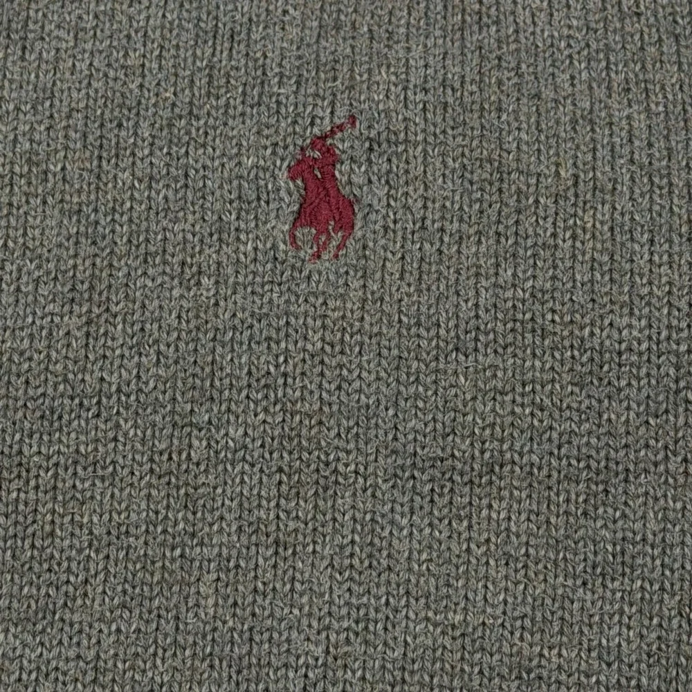 Polo Ralph Lauren Mens‎ Quarter Zip Sweater Olive Green Cotton Size XL
